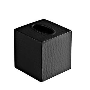 Porta Cajas de Pañuelos con Recubrimiento de Polvo Dorado, Diseño Inspirado en el Bambú, Elegante Forma Cuadrada para el Hogar y la Oficina, Decoración Moderna Hecha en India - Product Image 3
