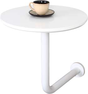 Mesa auxiliar de metal superior de madera y color naranja, mesa de centro para sala de estar, mesa de centro lateral para hotel y restaurante - Product Image 5