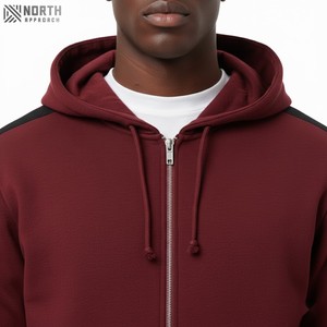 Vente en gros à prix réduit de survêtements pour hommes grande taille imprimé bouffant ensemble sweat à capuche et pantalon élégant et respirant avec fermeture éclair - Product Image 5