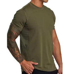 Venta al por mayor Camiseta de lujo de alta calidad con logotipo Camisetas de diseñador para hombres 100% algodón Boxy Drop Shoulder Camisetas de peso pesado - Product Image 2