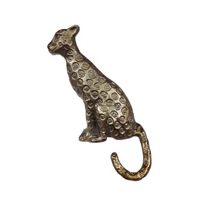 Esculturas de tigre aluminio oro oscuro acabado para el hogar sala de estar escultura de escritorio decorativa hecha a mano personalizada a granel - Product Image 3