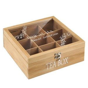 Caja de Té de Madera Hecha a Mano, Artesanía Premium, Directo de Fábrica, MOQ Bajo - Product Image 2