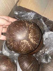 Ensemble de bol en noix de coco polie avec cuillères en bois foncé | Bols en coquille de noix de coco pour usage familial | Bol en noix de coco du Vietnam en gros - Product Image 4