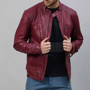 Veste en cuir d'hiver pour homme, tendance, vente chaude, couleur personnalisée, fabricant OEM ODM, vente en gros, export, approvisionnement en vrac - Product Image 4