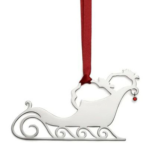 Adorno de árbol de peltre sólido de Metal de doble cara de impresión de vacaciones colgantes decoración para el hogar fiesta festiva árbol de X-MAS - Product Image 4