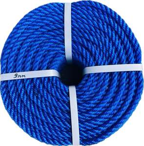 High Quality 3-Strand HDPE PE Nylon Rope 10mm Plastic Twisted Fishing Marine Packing Twine PP Packaging Cotton Polypropylene - Product Image 3