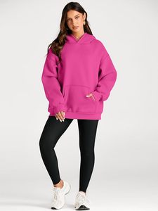 Sudaderas con capucha para mujer Heavyweight 100% Cotton Custom Oversized Hoodie Pullover Drop Shoulder Blank Hoodies para mujer - Product Image 2