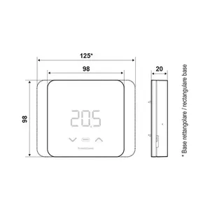Termostato Fantini Cosmi C820RQ a Doppia Alimentazione per Sistemi HVAC Domestici - Product Image 2