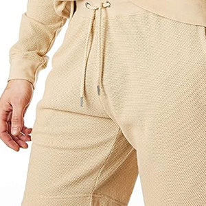 2026 <b>Top</b> Sale Wholesale Men Slim Fit Hoodie Short Set Cotton Fleece Fabric With Front Logo Hoodie And Short Set For Online Sale - Product Image 5