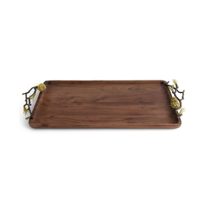 Grand plateau de service en bois de qualité supérieure personnalisable oiseau Accent argenterie poignée collations les plus vendues bols de nouilles pour la restauration - Product Image 4