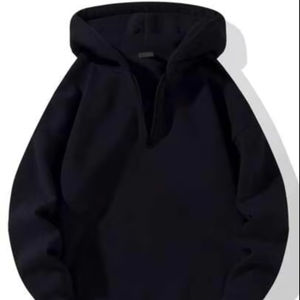 Sudadera con Capucha para Hombre, 100% Algodón, Felpa, Media Cremallera, Logotipo Personalizado, Impresión, Talla Grande, Transpirable, Ropa Deportiva de Alto Rendimiento - Product Image 1