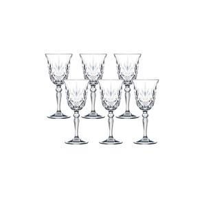 Juego de 6 Copas de Vino de Cristal Melodia, Elegantes Juegos de Copas para Servir Bebidas - Product Image 1