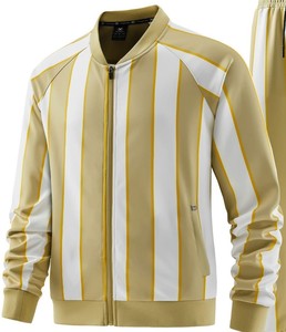Chaqueta Ligera de Invierno para Hombre con Cuello Alto y Logotipo Frontal Personalizable, Chaqueta Letterman de Alta Calidad, Transpirable, 100% Algodón - Product Image 2