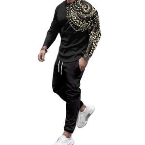 ชุดวอร์ม2ชิ้นสำหรับออกกำลังกาย,ชุดวอร์มมีฮู้ดสำหรับใส่วิ่งพิมพ์ลาย2ชิ้น - Product Image 5