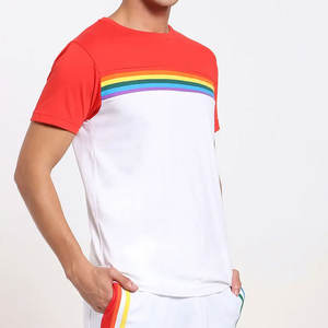 Impression de logo personnalisé de haute qualité 100% coton Slim Fit Fitness T-Shirt pour hommes garçons disponible en blanc noir-T-shirt à col rond - Product Image 2