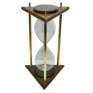 Reloj de arena de latón náutico de buena calidad, reloj de arena con brújula, artículo de Metal promocional marítimo, mesa, artículo de latón, diseño único - Product Image 1