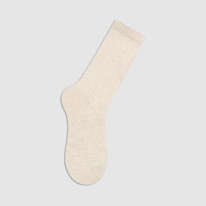 Chaussettes longues pour femmes, chaussettes à revers côtelées, douces, respirantes, en mélange de coton, ODM, usage quotidien, confortables - WC060 # 1~4 - Product Image 3