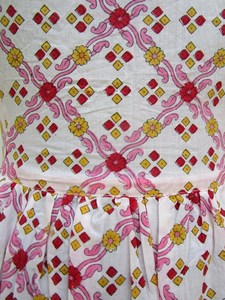 Antique élégant impression tie dye long kaftan col en v demi-manches rayonne tissu robe ample avec fente latérale printemps caftans - Product Image 4