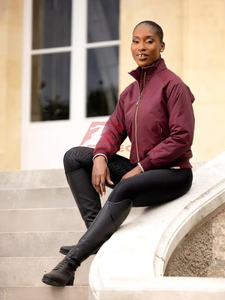 Veste d'équitation pour femmes de haute qualité en gros tissu technique imperméable respirant coupe ajustée entraînement équestre élégant - Product Image 2