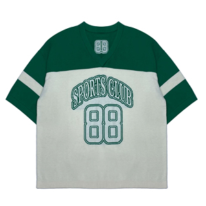 Pull-over rétro américain en coton torsadé à col ras du cou Maillot de hockey tricoté avec logo personnalisé ODM Supply - Product Image 1