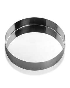 Good Design Set of 1 Round Stainless Steel Tray with Mirror Finished Perfect for Stylish Tableware and Home Decor - Product Image 1