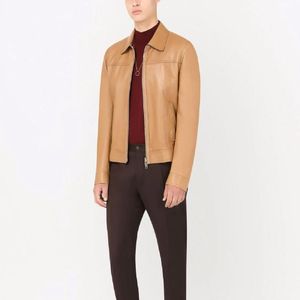 Vestes en cuir pour hommes sur mesure en gros, cuir de vache, style urbain, respirantes, grandes tailles, logo personnalisé unique pour hommes - Product Image 3