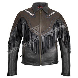 Blouson en cuir pour moto pour homme, cuir de vache véritable, coupe-vent, vêtements de sport, poches avant, fermeture éclair authentique, doublure matelassée - Product Image 1