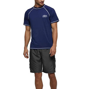 Taille personnalisée Hommes Rash Guard Nouveau design Poids léger Workout Fitness Gear Training Rash Guard Fabricant OEM-Échantillon GRATUIT - Product Image 4