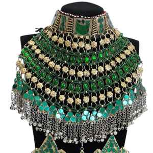 Fournisseur direct de bijoux ethniques afghans de créateur, en alliage plaqué argent, pour femmes, pour les occasions spéciales comme les fiançailles, les mariages et les fêtes. - Product Image 2