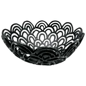Cuenco decorativo de aluminio hecho a mano, decoración artística negra para el hogar, centro de mesa, frutero, escultura de Metal, diseño moderno, regalo único - Product Image 2
