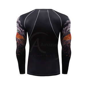 เสื้อรัดรูปแขนยาวสำหรับผู้ชาย Amazop Industries ลายพิมพ์แบบ Sublimation แห้งเร็ว เหมาะสำหรับออกกำลังกาย เสื้อคอมเพรสชั่นแขนยาวสำหรับผู้ใหญ่ - Product Image 2