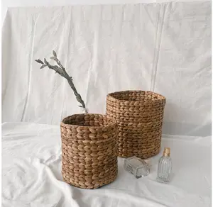 热门收藏越南手工家居装饰水葫芦圆柱形花盆，适合您的花园