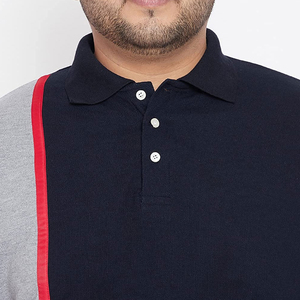 Verano de los hombres de lujo Casual para polos bordados de manga corta T Top transpirable ligero patrón sólido de talla grande - Product Image 4