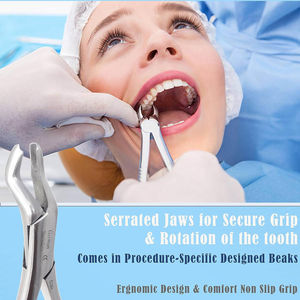 Fórceps Eléctrico de Acero Inoxidable Premium para Extracción Dental Pediátrica, 7 Pulgadas, Agarre Ergonómico, Cirugía, Eléctrico Derecho - Product Image 5