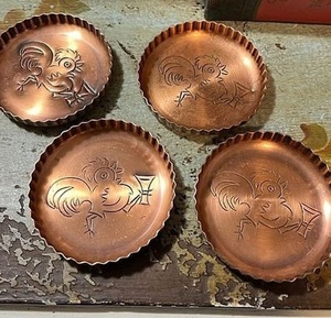 Luxury Rose Design Copper <b>Coaster</b> Gold Plating Eco-Friendly <b>Coaster</b> for Custom Sizes Kitchenware Hotels Home Handmade Parties - Product Image 5