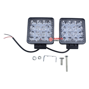 โคมไฟ LED ทรงสี่เหลี่ยมสำหรับทำงาน12-80V กำลังไฟ48W พร้อมส่ง - Product Image 1