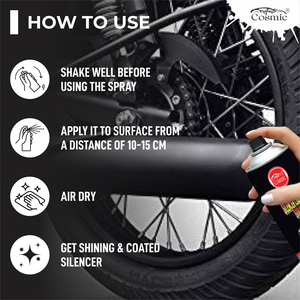 Spray de Revestimiento Silenciador de Alto Rendimiento de 500 ml para Sistemas de Escape de Bicicletas y Automóviles, Disponible a un Precio Competitivo - Product Image 3