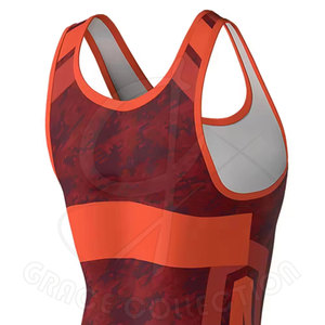 Nuevos deportes Fitness culturismo Shorty traje patrón personalizado estilo gimnasio mono Lucha Libre camisetas para hombres - Product Image 5