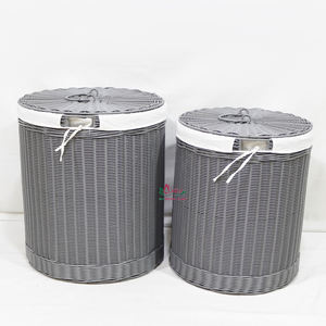 Artex Dong Thap Factory Grand panier de rangement en jonc de mer avec poignées pour l'organisation de la cuisine et la décoration intérieure - Product Image 1