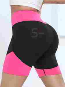 Pantalones Cortos de Ciclismo OEM Personalizados de Tallas Grandes para Mujer, Ropa Deportiva para Correr, Yoga, Fitness, Gimnasio, Cintura Media, Efecto Push-Up, 100% Algodón, Secado Rápido - Product Image 5