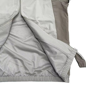 2024 meilleur coupe-vent en Nylon coupe-vent personnalisé coque en Nylon survêtement à manches longues fermeture éclair veste femmes hommes coupe-vent survêtement - Product Image 6