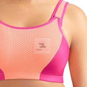 Soutien-gorge de sport respirant sans couture pour femmes Logo personnalisé Vêtements de fitness pour le yoga et l'exercice de gymnastique - Product Image 4