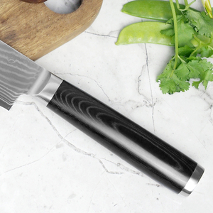 Cuchillos de Cocina Profesionales PRESTIGE BLADES, Cuchillo de Chef Forjado a Mano en Acero de Damasco, Acero en Polvo, Afilado, Ambidiestro, Apto para Lavavajillas - Product Image 4