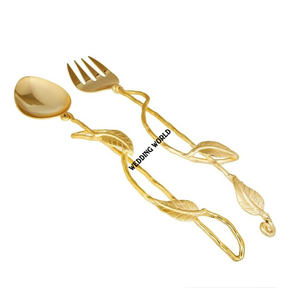 Cubiertos de Metal de calidad superior Diseño creativo Cubiertos de lujo hechos a mano Clásico Elegante Venta al por mayor Nuevos cubiertos de Metal - Product Image 5