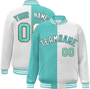 Nouveau Hommes Hiver Unisexe Bouton Vers Le Bas Collège Letterman Bomber Vestes Personnalisé Baseball Varsity Veste - Product Image 5