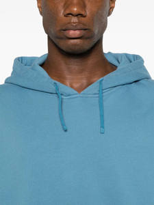 Pull à capuche bleu personnalisé pour hommes Sweat-shirt à capuche en molleton uni surdimensionné et Streetwear à cordon de serrage Vêtements décontractés - Product Image 5