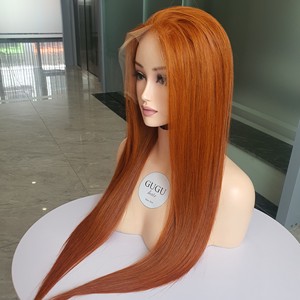 Vietnamese 100% Virgin <b>Silky</b> Straight Non-Remy Human Hair Wig No Tangle No Shedding Machine Double Weft Extensions All Colors - Product Image 2