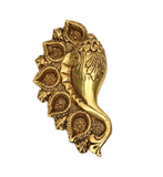 Deepak ethnique indien 850gm en laiton Shankh Design avec 5 figurines religieuses Diyas polies pour la décoration intérieure avec gravure - Product Image 3