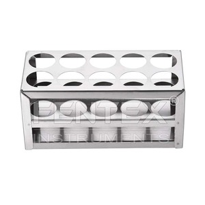 Support de tube à essai à 10 trous à 3 couches pour support de tube en acier inoxydable de 26 à 30mm - Product Image 2