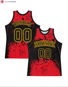 Maillots de basket personnalisés respirants avec logos sublimés, haute qualité, fabriqués au Pakistan, 100% polyester, séchage rapide, sans manches - Product Image 6